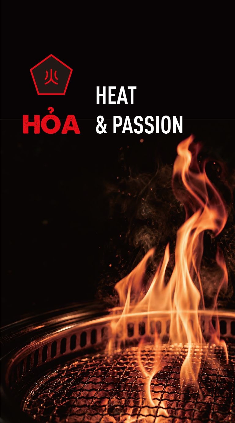 Hỏa — cảm nhận ngọn lửa từ bếp than hoa