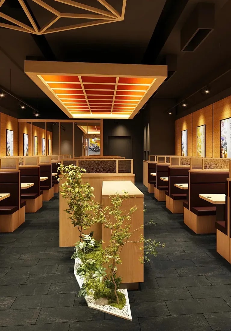 Không gian bên trong nhà hàng Yakiniku King